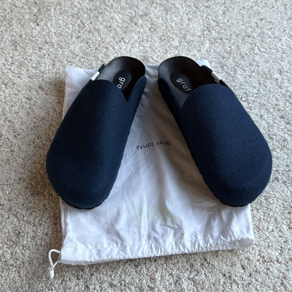 GRAF LANTZ Blue Merino Wool Clog Sz US 11